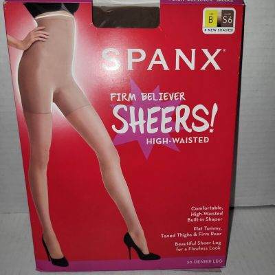 Spanx size B  Shade 6  High Waisted Firm Believer  Sheers  Style 20217R