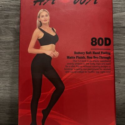 New! HA WA Nude Biege Opaque Slimming Tights 80D Original Packaging