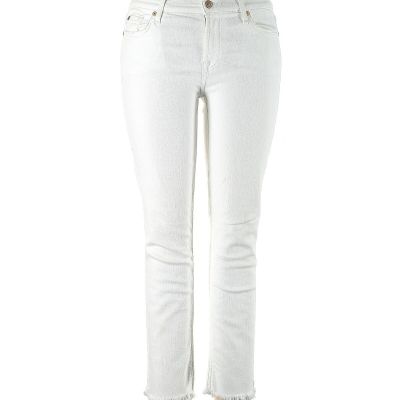 7 For All Mankind Women White Jeggings 30W