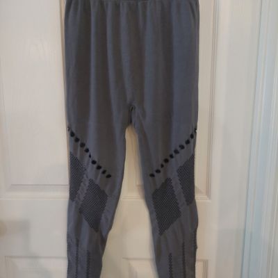 Unbranded Women's Leggings Pluse Size One Size Fits All Gray Semi Sheer NWOT