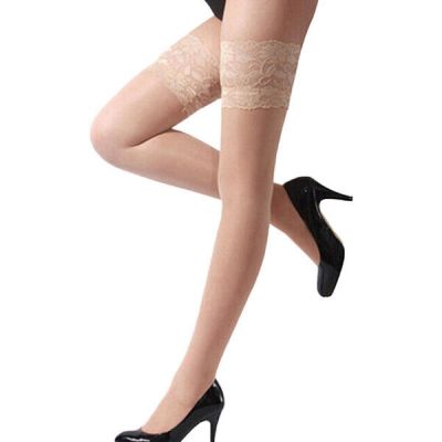 Lady's Lace Top Stay Up Thigh-High Stockings Woman Pantyhose Socks US Seller