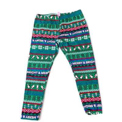 Juniors SZ XL (15-17) Ankle Legging Christmas Penguin Holiday Merry and Bright