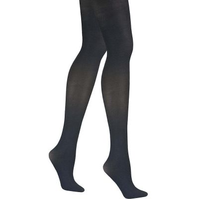 Hanes Womens Silk Matte Opaque Tights with Control Top Size Medium Color Black