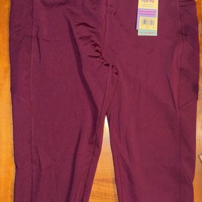 NWT PopFIT Crop Leggings  Size XL