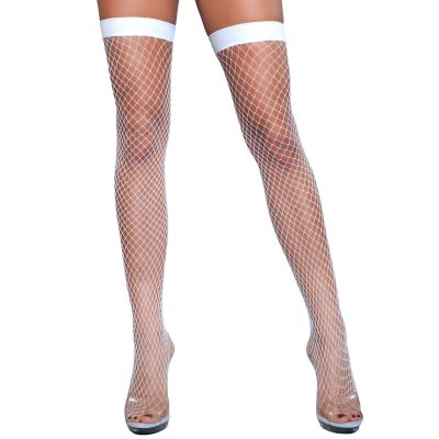 Fence Net Thigh Highs Wide Fishnet Stockings Punk Rock Nylons Hosiery 1921