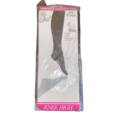 New On The Go knee high black Semi Sheer tights