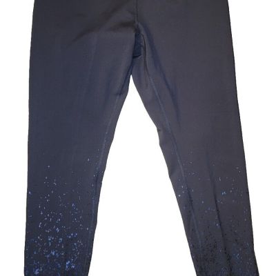 Z by Zobha- Xl Leggings-Navy- High Waisted. Shiny Accents