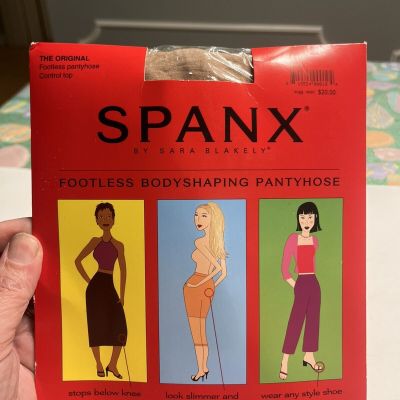 Spanx Original Footless Bodyshaping Pantyhose Spice Size B Control Top NEW
