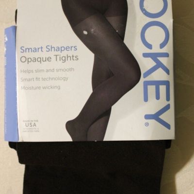 Jockey Smart Shapers Opaque Tights, Size 4, Color Black, New with Tags