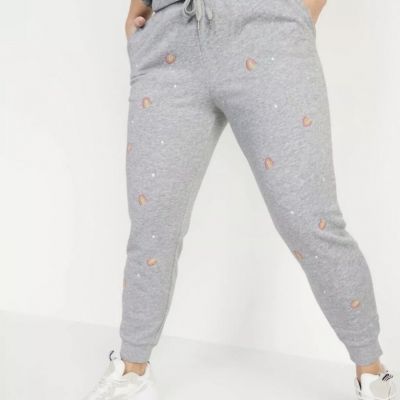 Old Navy Women's Size 4X ~ Mid Rise Vintage  Jogger Sweatpants .. $35  Gray