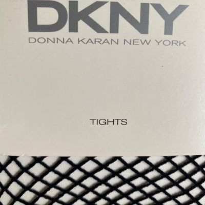 DKNY*Black FISHNET pantyhose*Med/tall*msrp$12.50*made in Italy