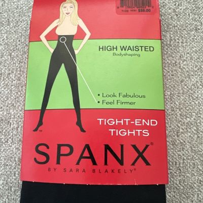 Spanx Tight End Tights High Waisted Bodyshaping Size A #167 Black New in Package