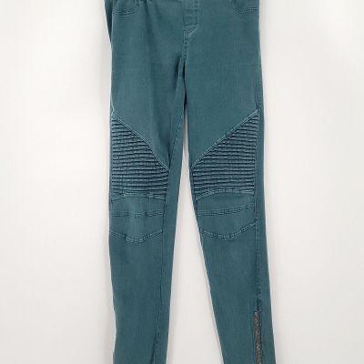 Beulah Style Womens Jegging Leggings Size Small Green Cotton Blend Stretch