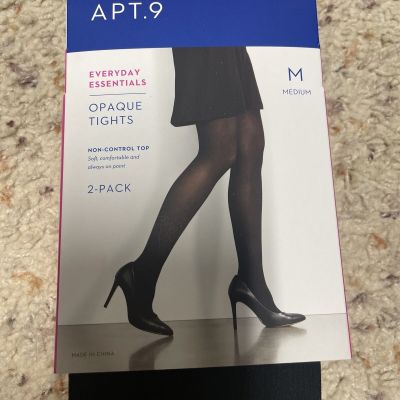 Opaque Tights 1 Pair - Brand New - Size M