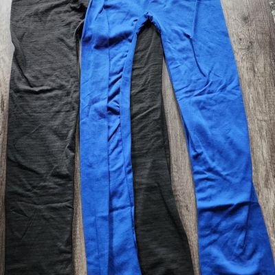 Lot Of (2) True Rock Leggings Blue And Black Size Free Style Zebra-60