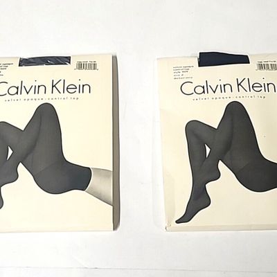 Vintage Calvin Klein Velvet Opaque Control Top #909,  Size D