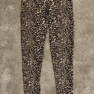 Victoria's Secret Leggings PINK Size XS X-Small Leopard Cheetah Print