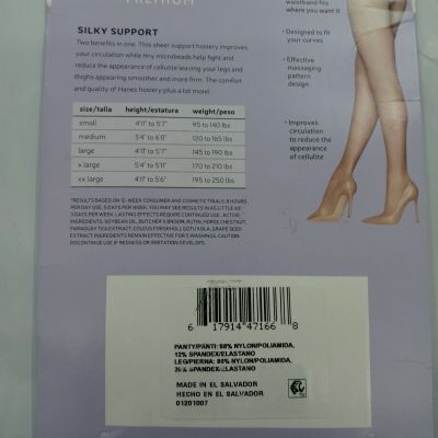 Women's Hanes Solutions Sheer Support Control Top Hosiery - Nude L