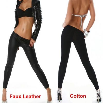 HOT Sexy Summer Fashion Trouser Wet Look Faux Leather Pants Leggings Jegging T15