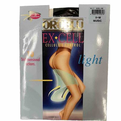 OROBLU EX CELL Size M Color Black Cellulite Control Panty Hose Tights Nylons NEW