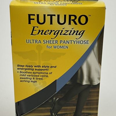 Future Energizing Ultra Sheer Pantyhose For Women Medium Black Mild