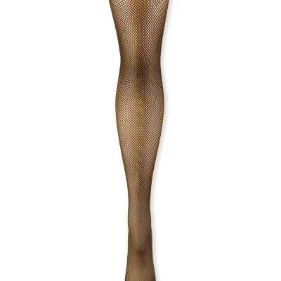 Ladies Fishnet Gothic Tights Sheer Green Size S/M
