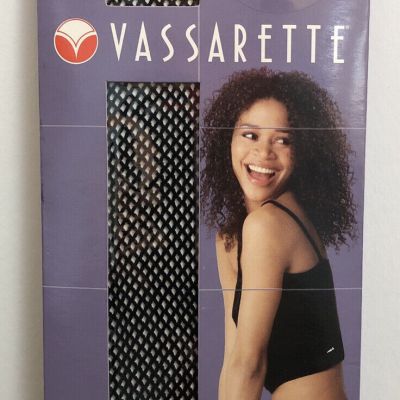 New Vassarette Fashion Fishnet Thigh High Stockings Black 5'0'-5'11