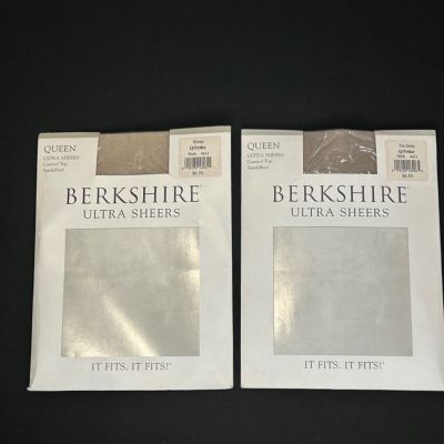 2 pack of Berkshire Queen Petite Sheer Hose (New)