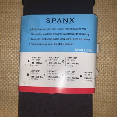 SPANX TAKES-OFF Charcoal Women's Shaping Nylon Footless Tights Gray Size C