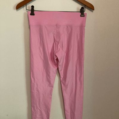 Carbon38 bubble gum pink shiny leggings