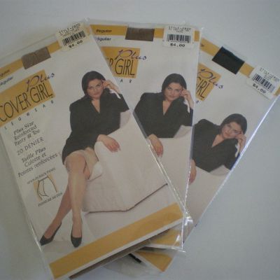 One Cover Girl Plus Legwear Hosiery Queen Size Legging  1x A