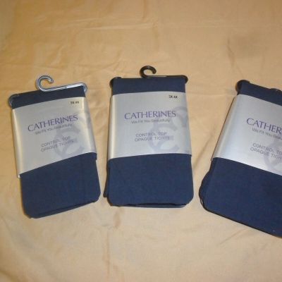 CATHERINE'S 3 PAIR TIGHTS, SIZE 3X/4X, (ID#5735824-532)