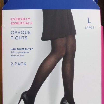 Women's Apt.9 Opaque Tights Control Top Navy Large 5'6