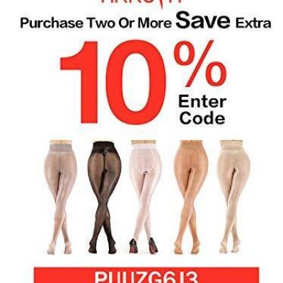 Women's Super Sexy Shiny Sheer Control Top Footed Tights Silk Stockings Black
