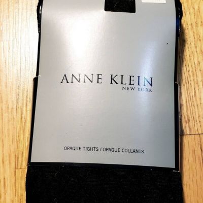 Anne Klein New York Women's Opaque Tights Size: S/M CUTE NEW Black