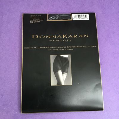Vintage Donna Karan New York Pantyhose C10 Tall Midight Navy Essential Toners