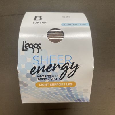 LEGGS SHEER ENERGY Compression Sheer Tights Light Support Leg B SUNTAN 97850