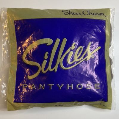 Vintage 1993 Silkies Sheer Charm X-Tall Pantyhose Taupe 519 New In Package