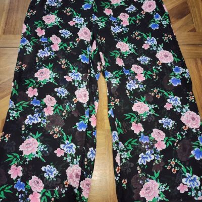 Torrid Sheer Floral Flower Legging Pants Sz 4 Shorts Underneath Womens