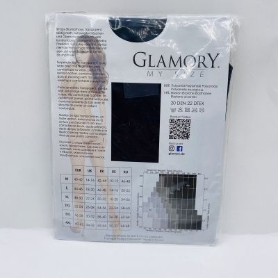 Glamory Plaisir Ouvert 20 Suspender tights Style 50121 Black Size M