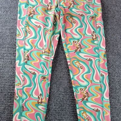 Disney Parks Chip N Dale Leggings Workout Phone Tech Pocket Size XS New