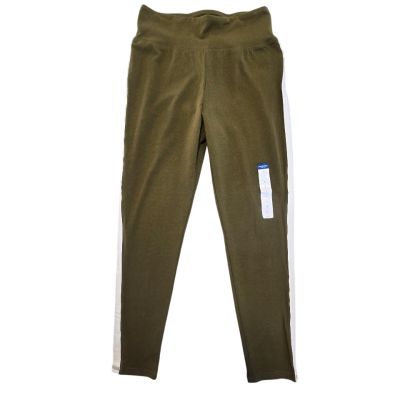 Arizona Jean Co Womens Hi Rise Leggings LG Olive Green Workout Casual Gym Yoga