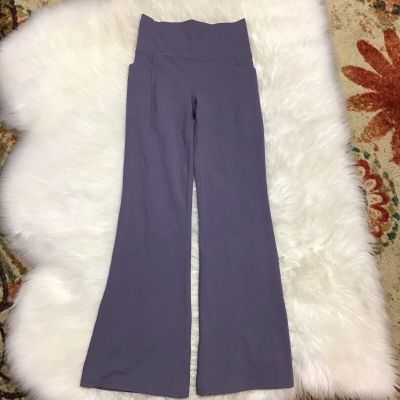 Athleta SALUTATION STASH FLARE PANT in Dusk Violet Yoga Exercise Purple S