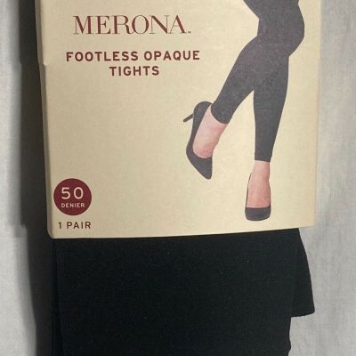 Merona Opaque Nylon Tights Women's Black M / L