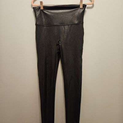 Large Black Spanx Faux Leather Large
