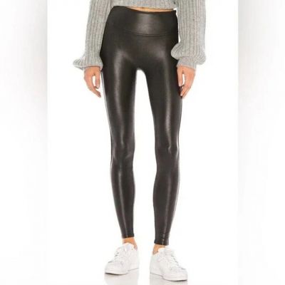 SPANX Women’s Faux Black Leather Leggings NWOT Size Extra Small