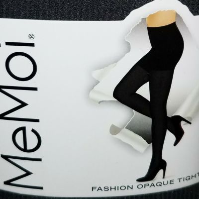 MeMoi 2 Pair Control Top Opaque Tights Assorted Black Red Brown Grey L/XL $24