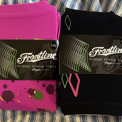 2 Frontline Tights L/xl And S/m Black-pink