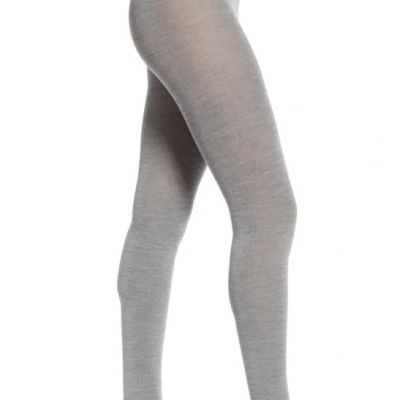 Falke Womens Grey Soft Merino Tights 7448 Size M/L