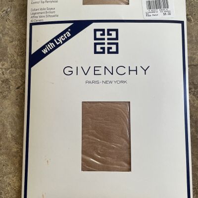 Givenchy Body Gleamers Shimmery Sheer Leg Style 156 Pale Gold Pantyhose Size C